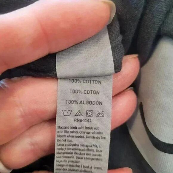 Instant Message Women's Black Cotton Schnauzer w Flower Short Sleeve Round Neck - Picture 6 of 6